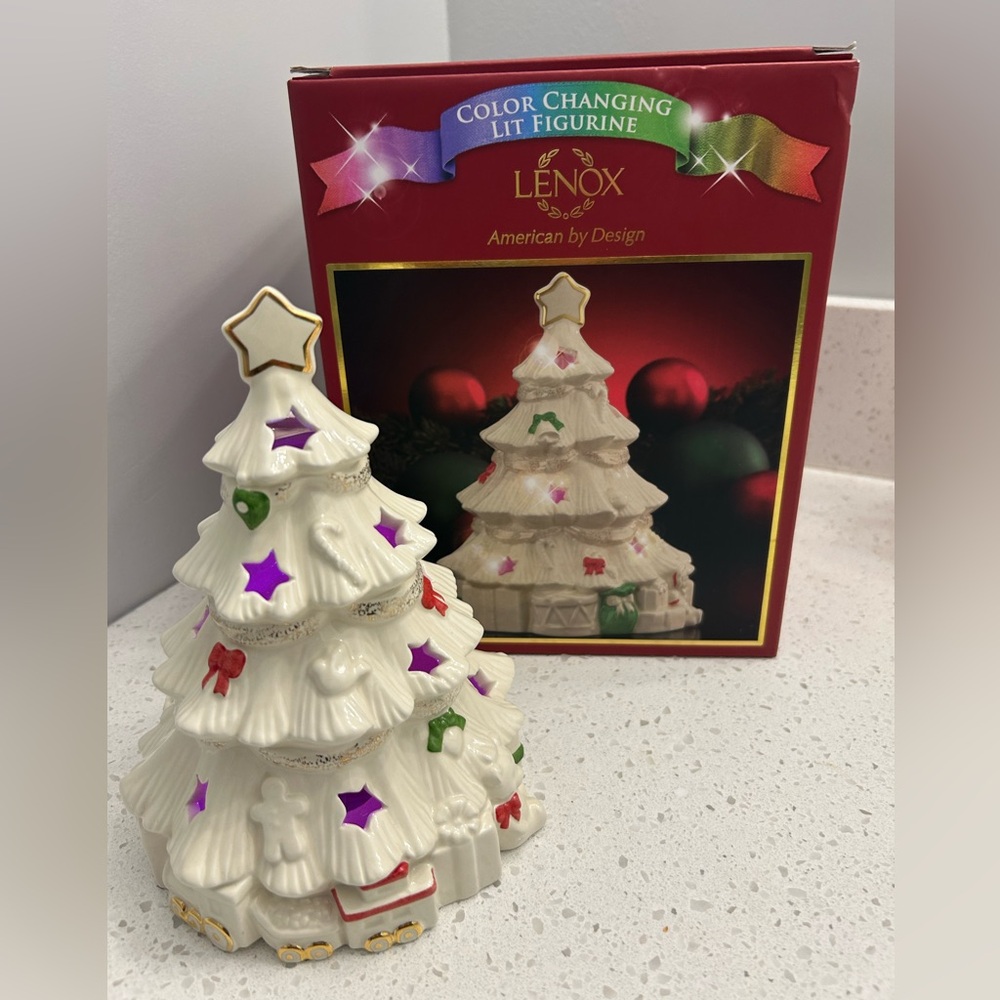 Lenox Season Sparkle Holiday Tree with Color Changing Lights